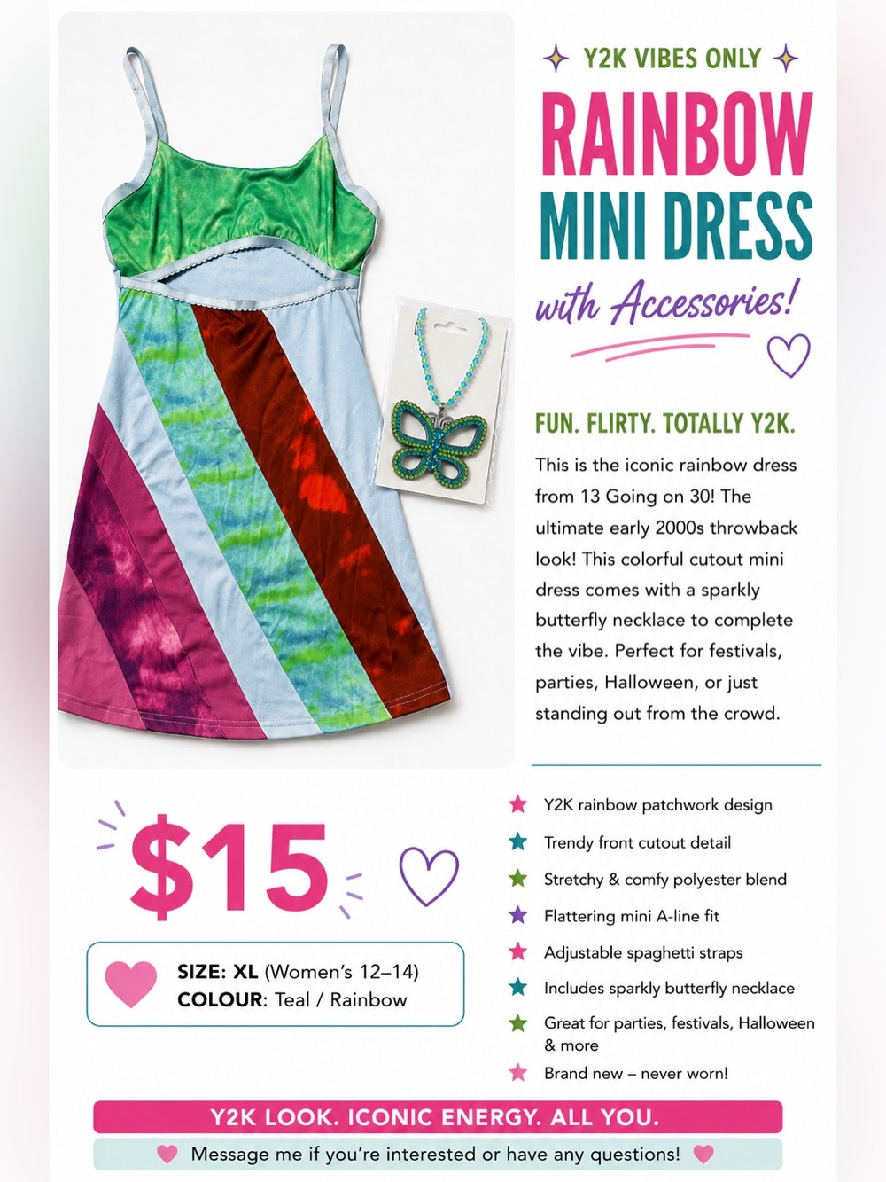 13 Going on 30 Dress w/ necklace